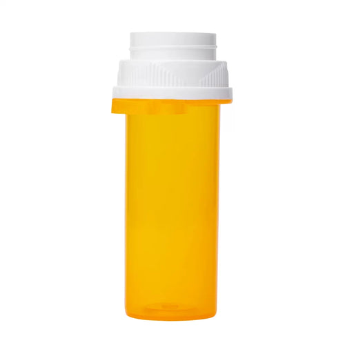 8.1 Dram Prescription Vial and Cap, Reversible PUSH TAB